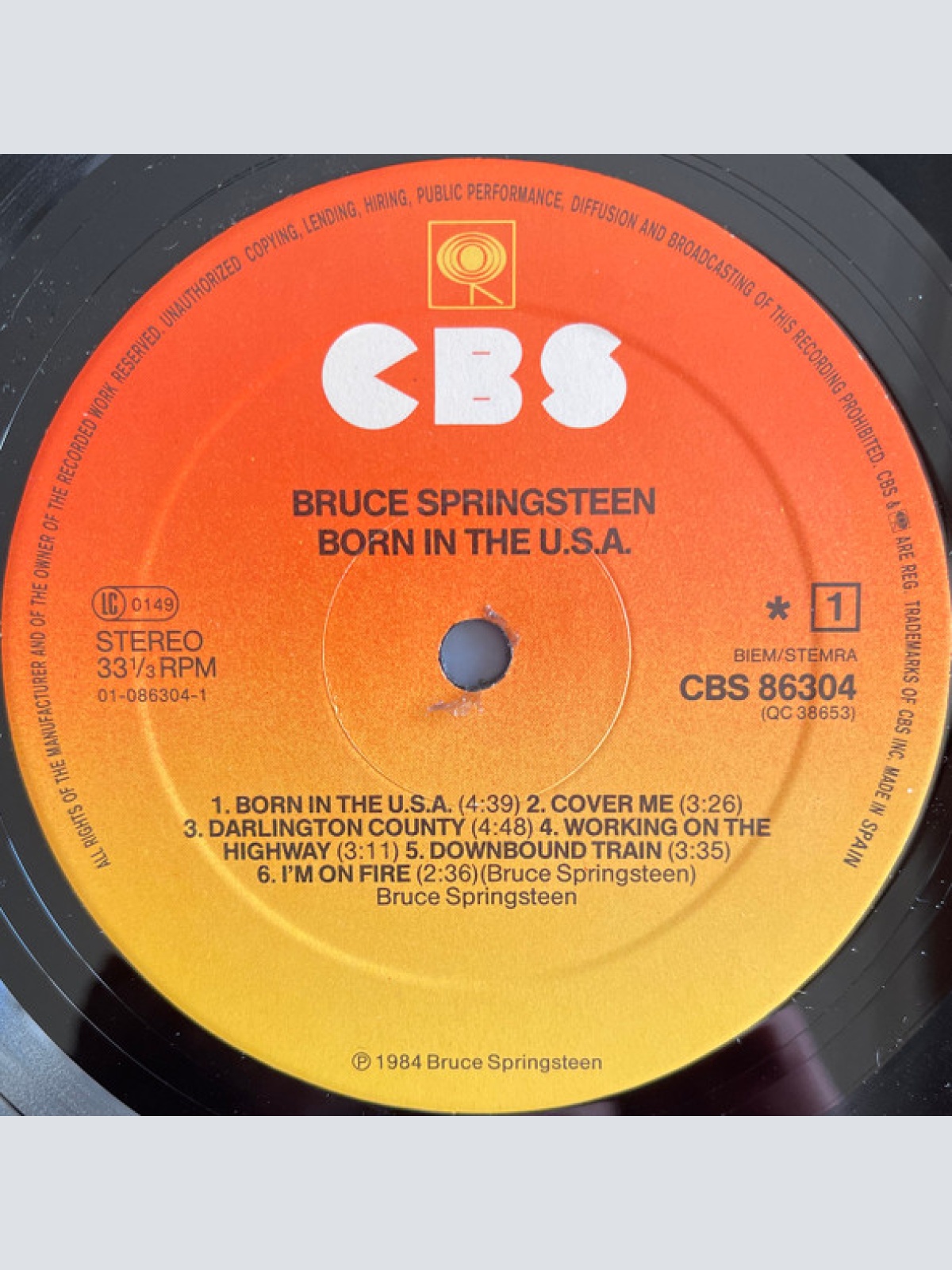 Vinyl / Bruce Springsteen - Born In The U.S.A.