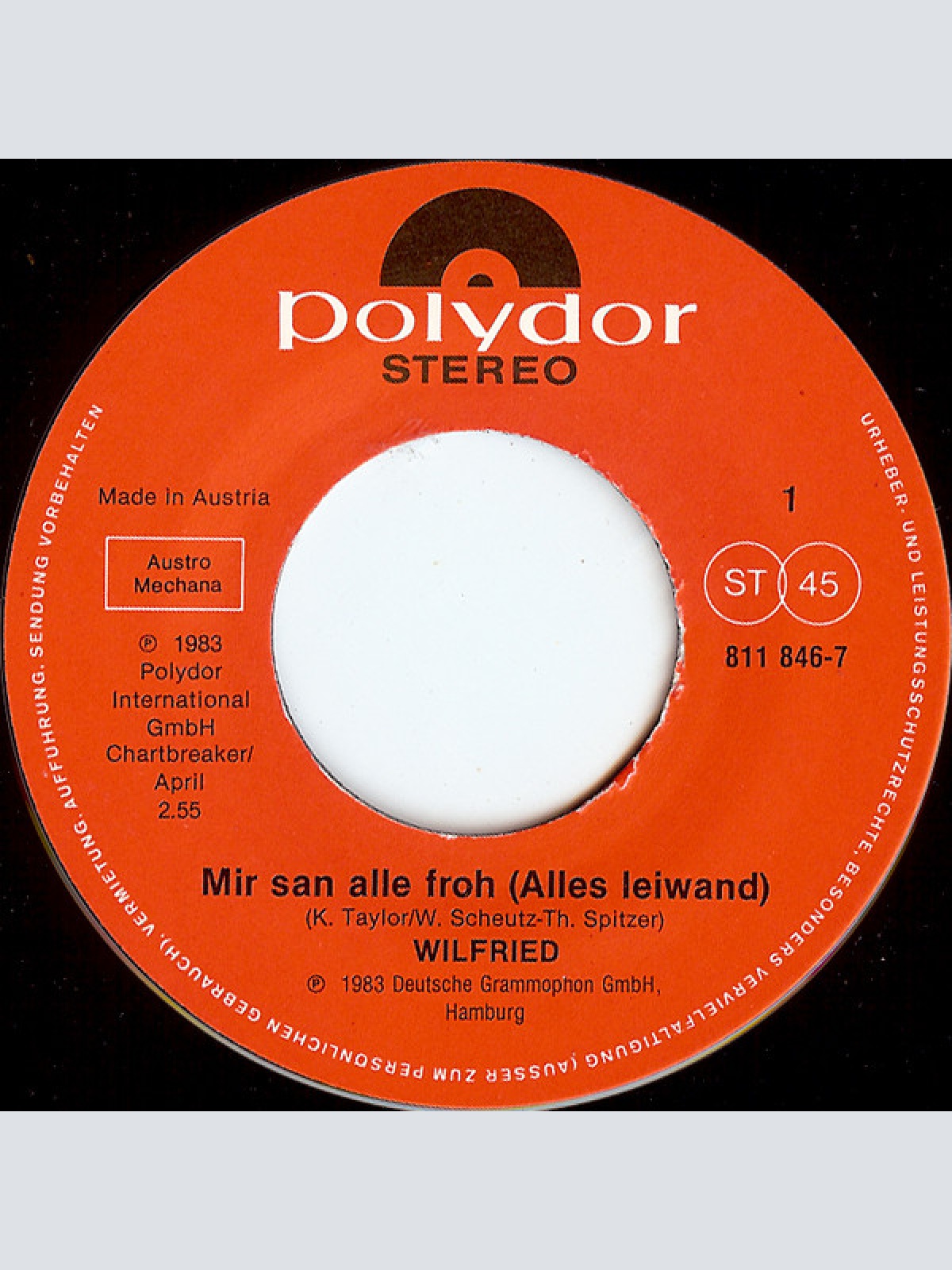 Vinyl / Wilfried - Mir San Alle Froh (Alles Leiwand)