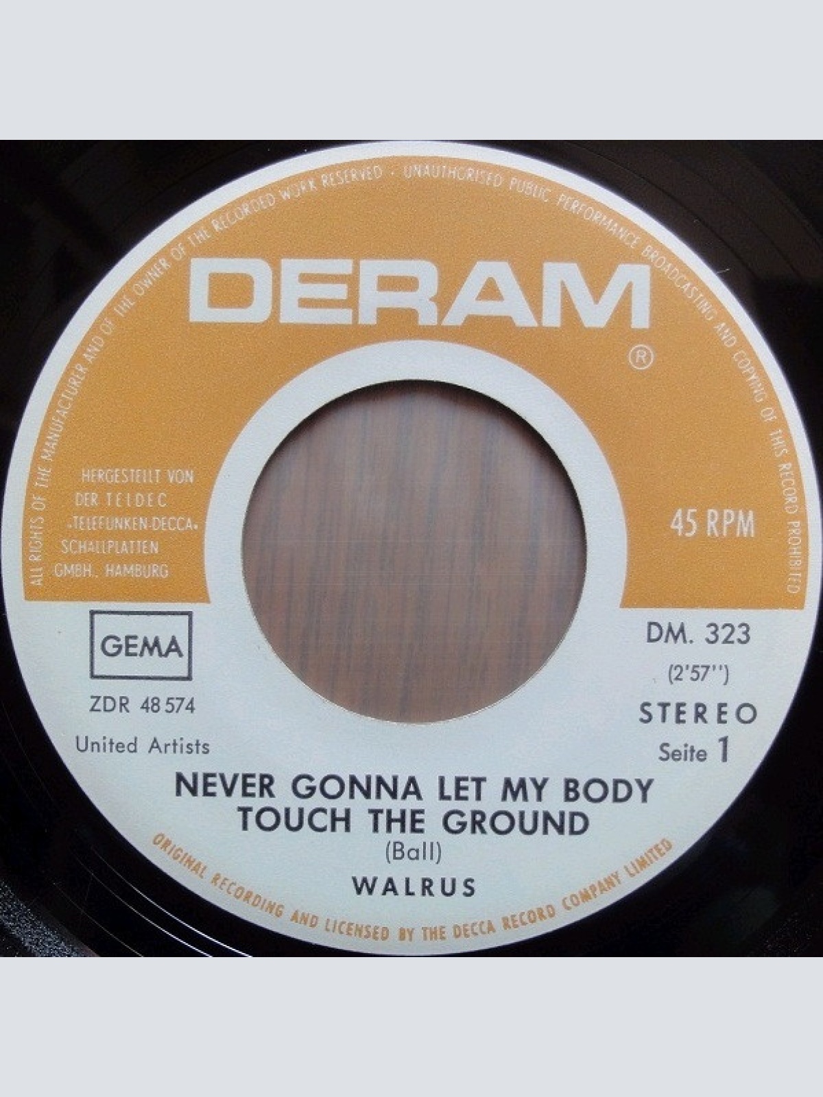Vinyl / Walrus (4) - Never Gonna Let My Body Touch The Ground / Why