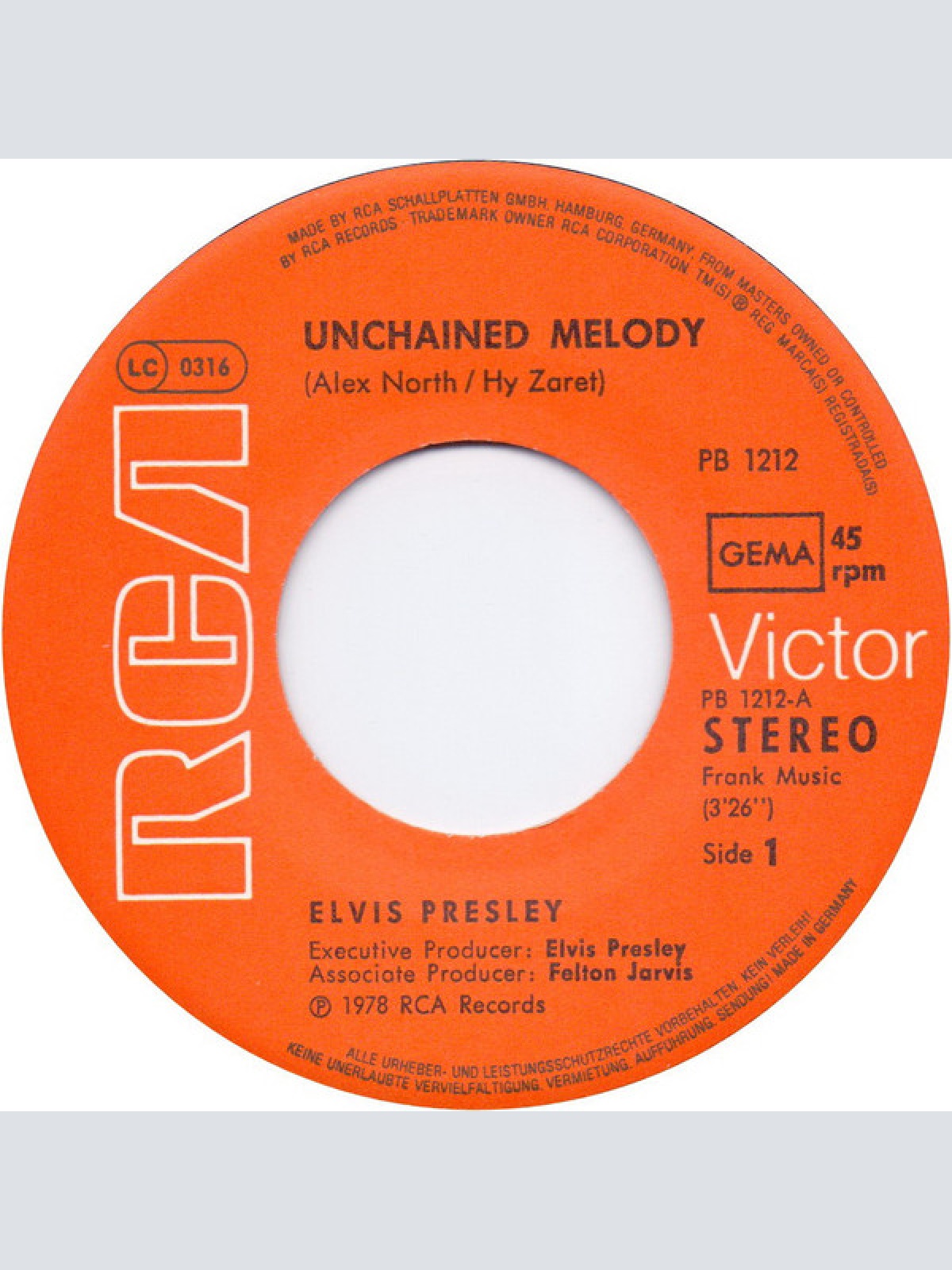 Vinyl / Elvis Presley - Unchained Melody