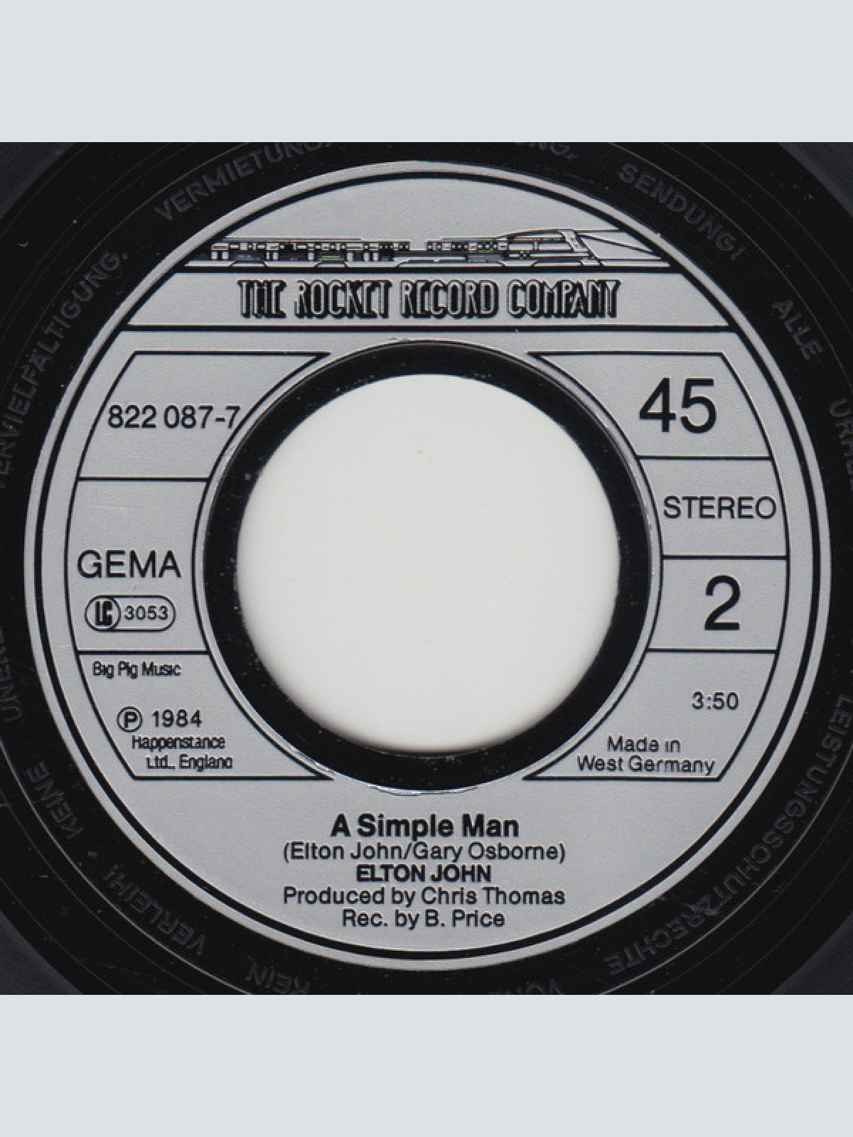 Vinyl / Elton John - Sad Songs (Say So Much)