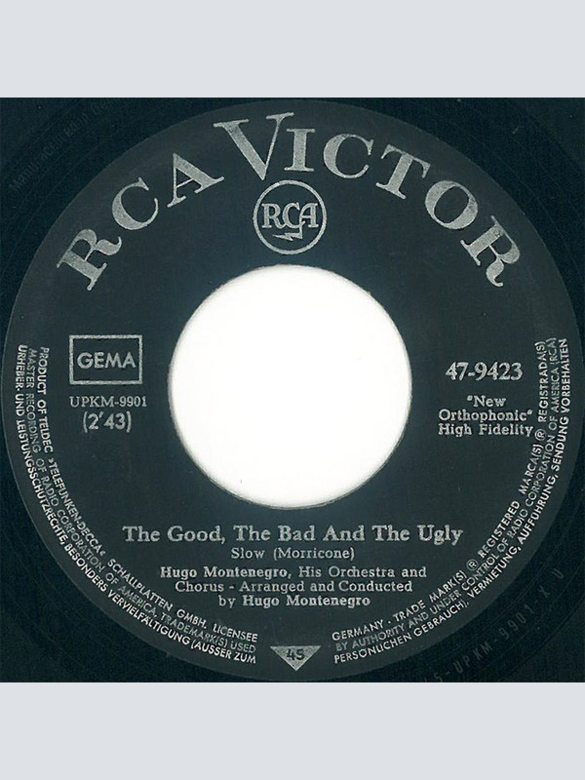 Vinyl / Hugo Montenegro, His Orchestra And Chorus - The Good, The Bad And The Ugly