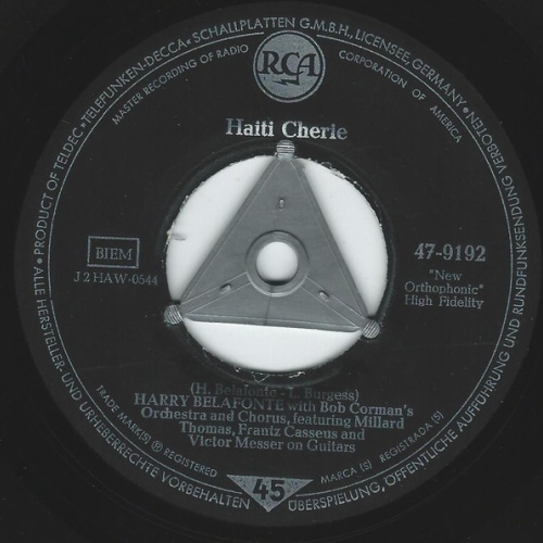 Vinyl / Harry Belafonte - Haiti Cherie / Man Piaba