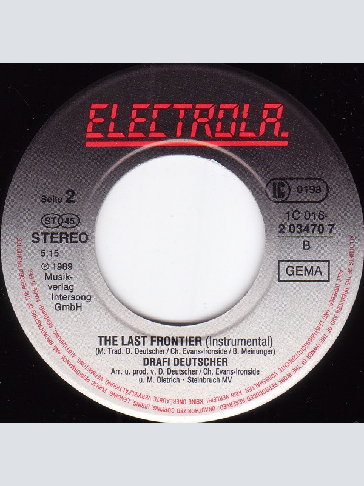 Vinyl / Drafi Deutscher - Über Grenzen Geh'n