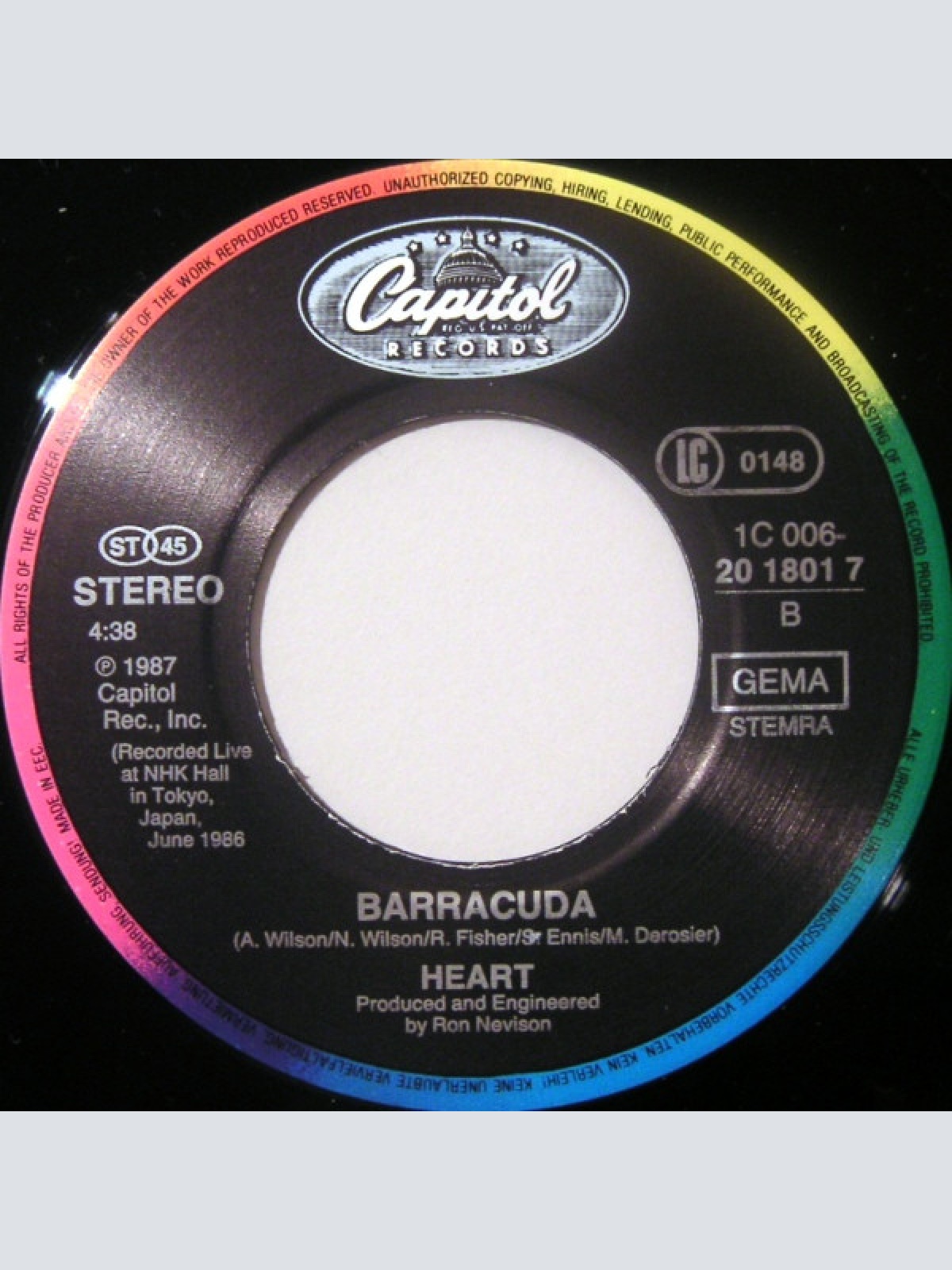 Vinyl / Heart - Alone