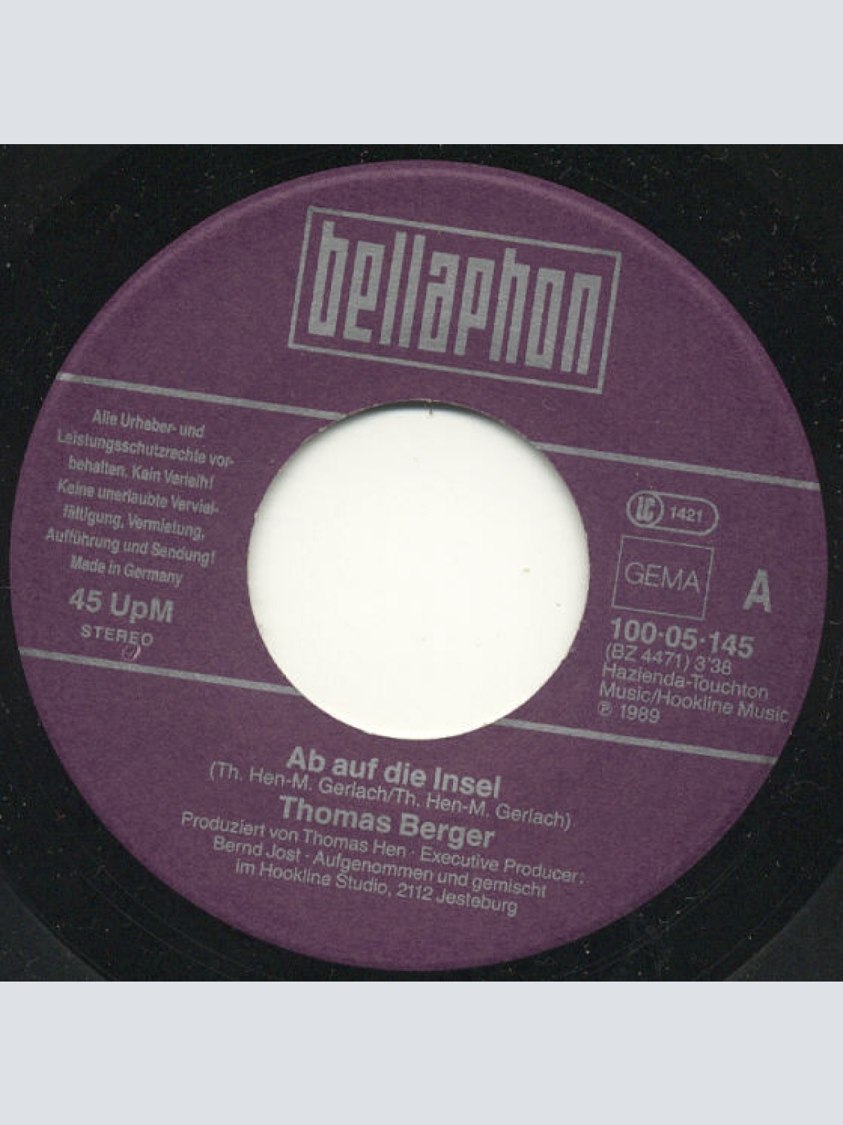 Vinyl / Thomas Berger (2) - Ab Auf Die Insel