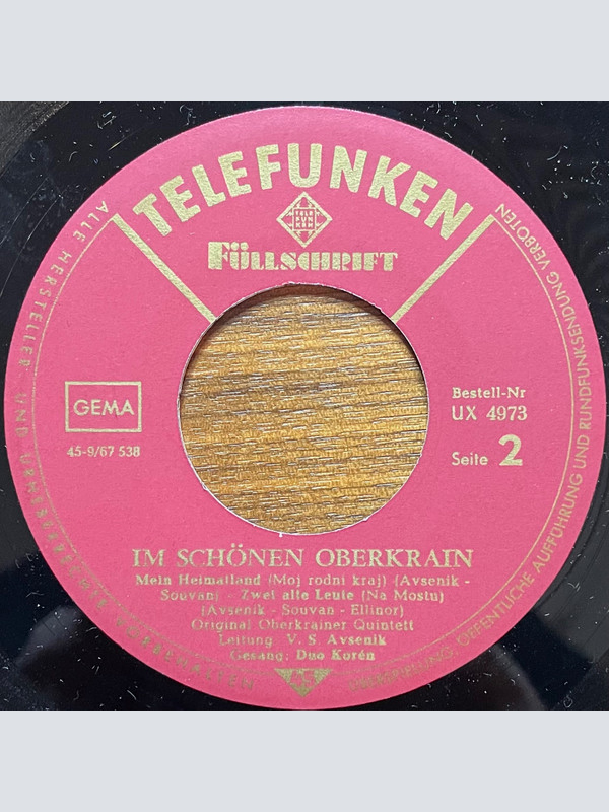 Vinyl / Das Original Oberkrainer Quintett* Gesang : Duo Korén Leitung : V. U. S. Avsenik* - Im Schönen Oberkrain