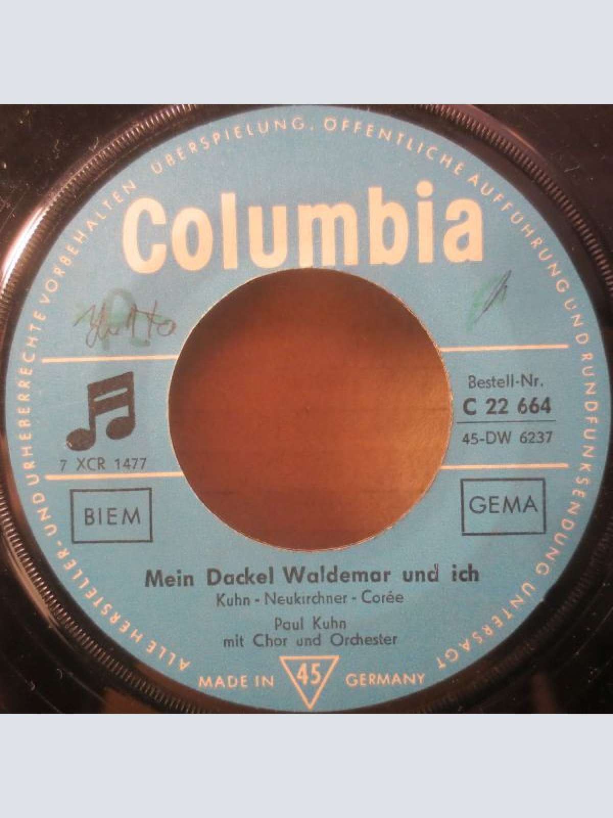 Vinyl / Paul Kuhn - Mein Dackel Waldemar Und Ich / Der Pianist Vom Grand-Hotel