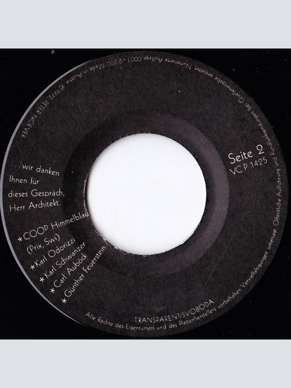 Vinyl / Various - Also, Wenn Sie Mich Fragen...