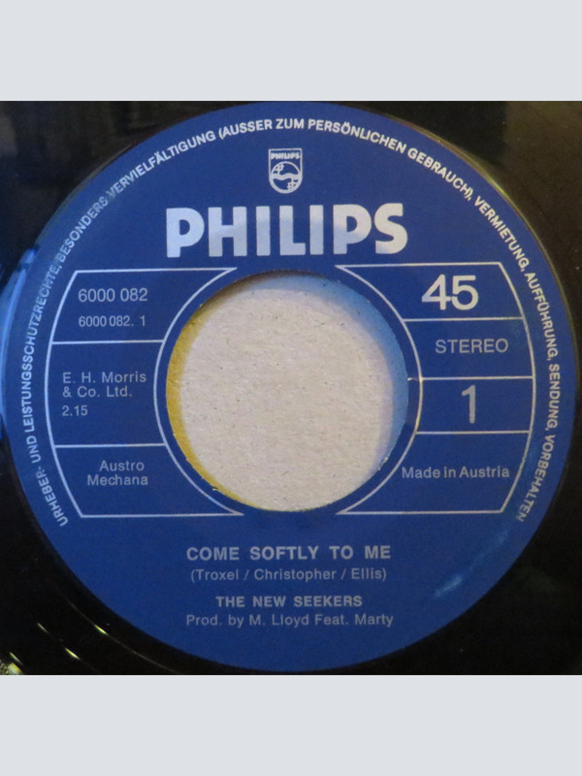 Vinyl / The New Seekers - Come Softly To Me