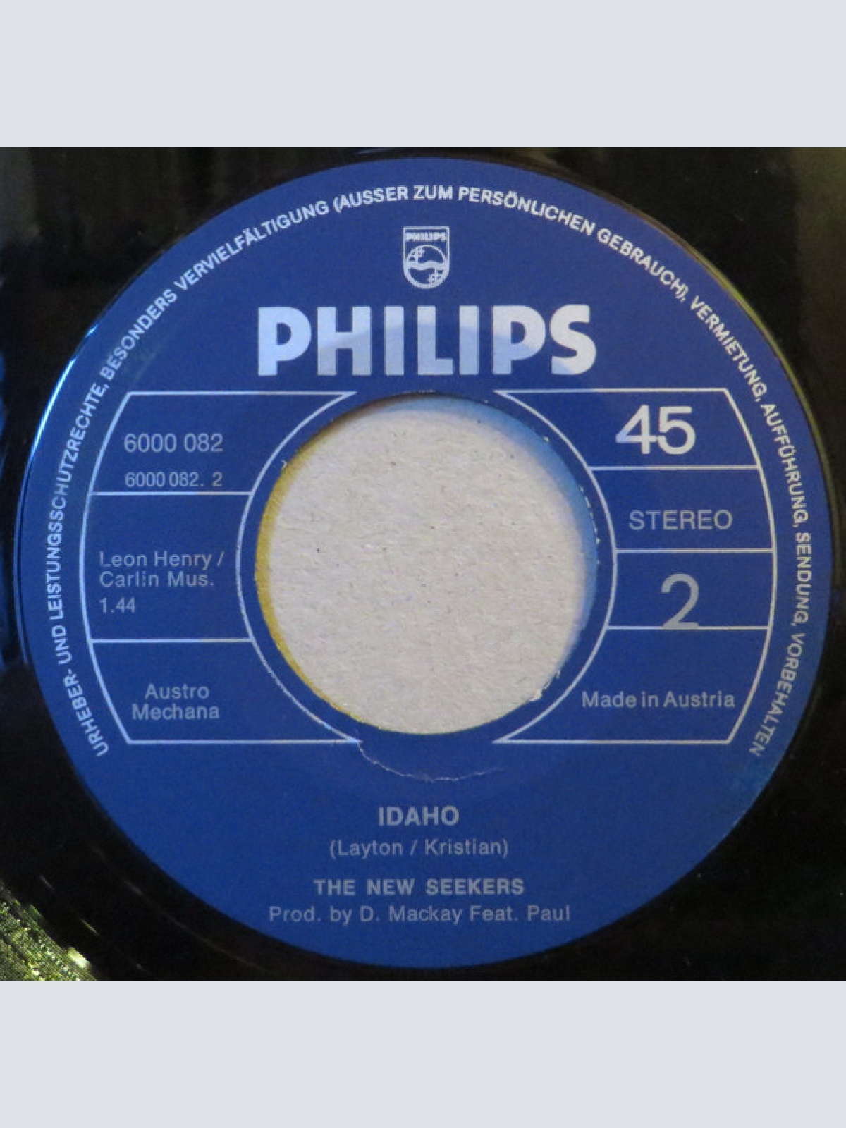 Vinyl / The New Seekers - Come Softly To Me