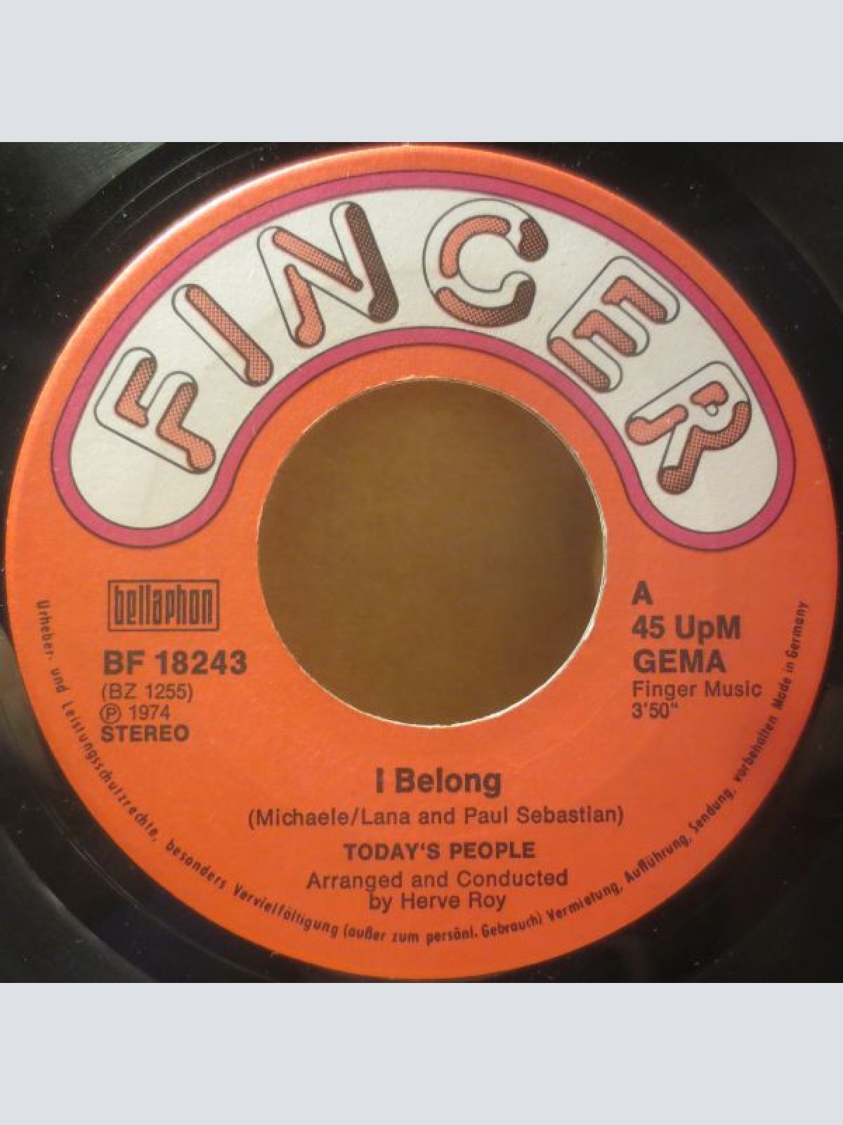 Vinyl / Today's People (2) - I Belong