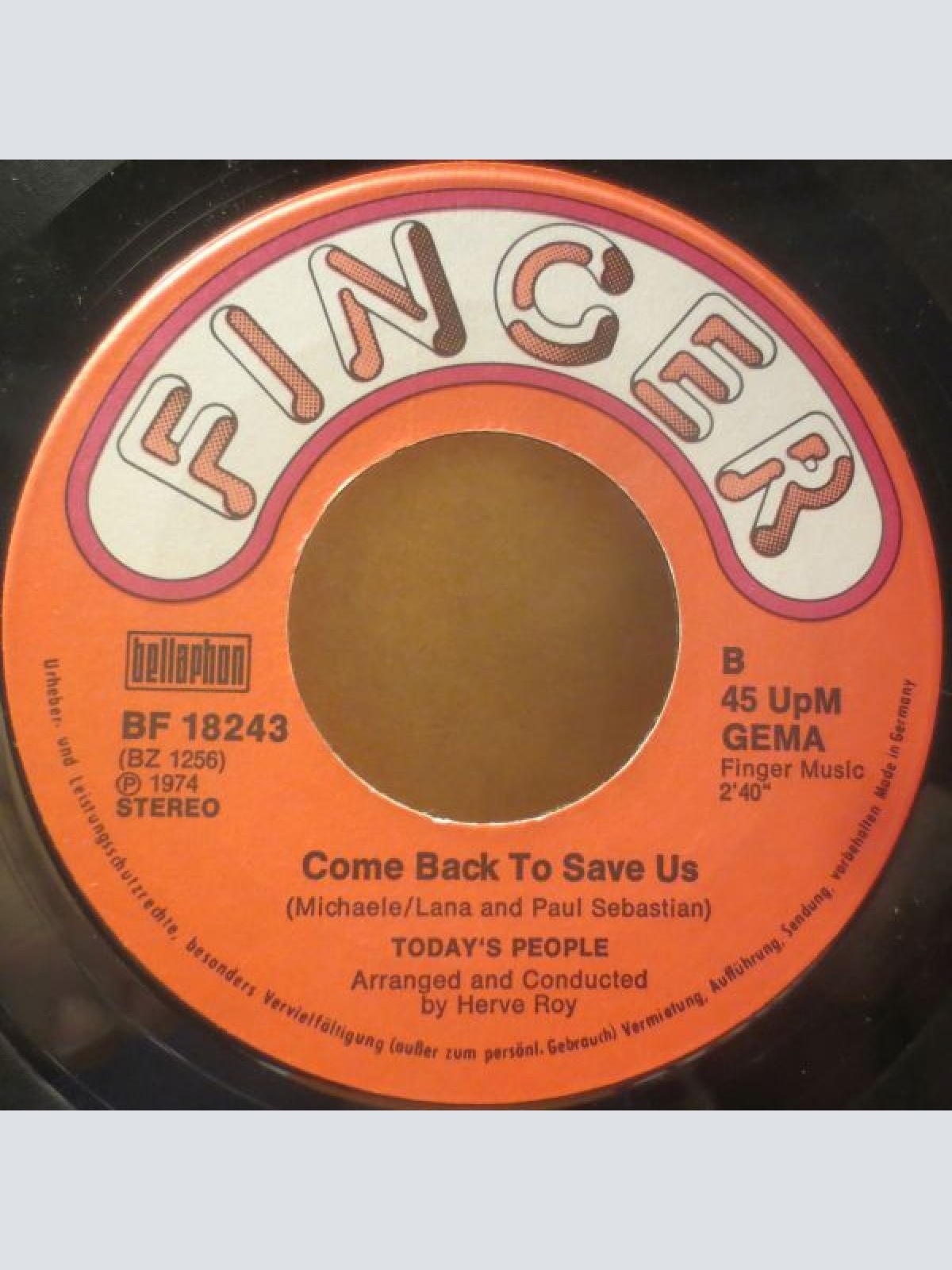 Vinyl / Today's People (2) - I Belong