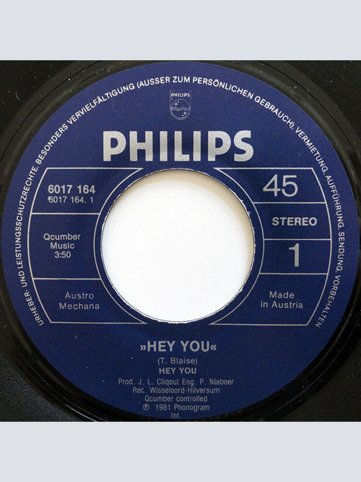 Vinyl / Hey You - Hey You / Black And White In Color