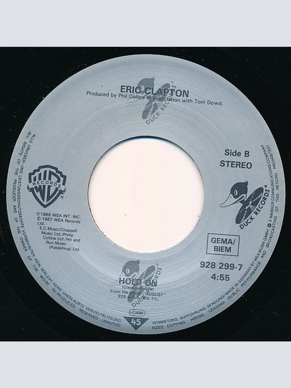 Vinyl / Eric Clapton with Tina Turner - Tearing Us Apart