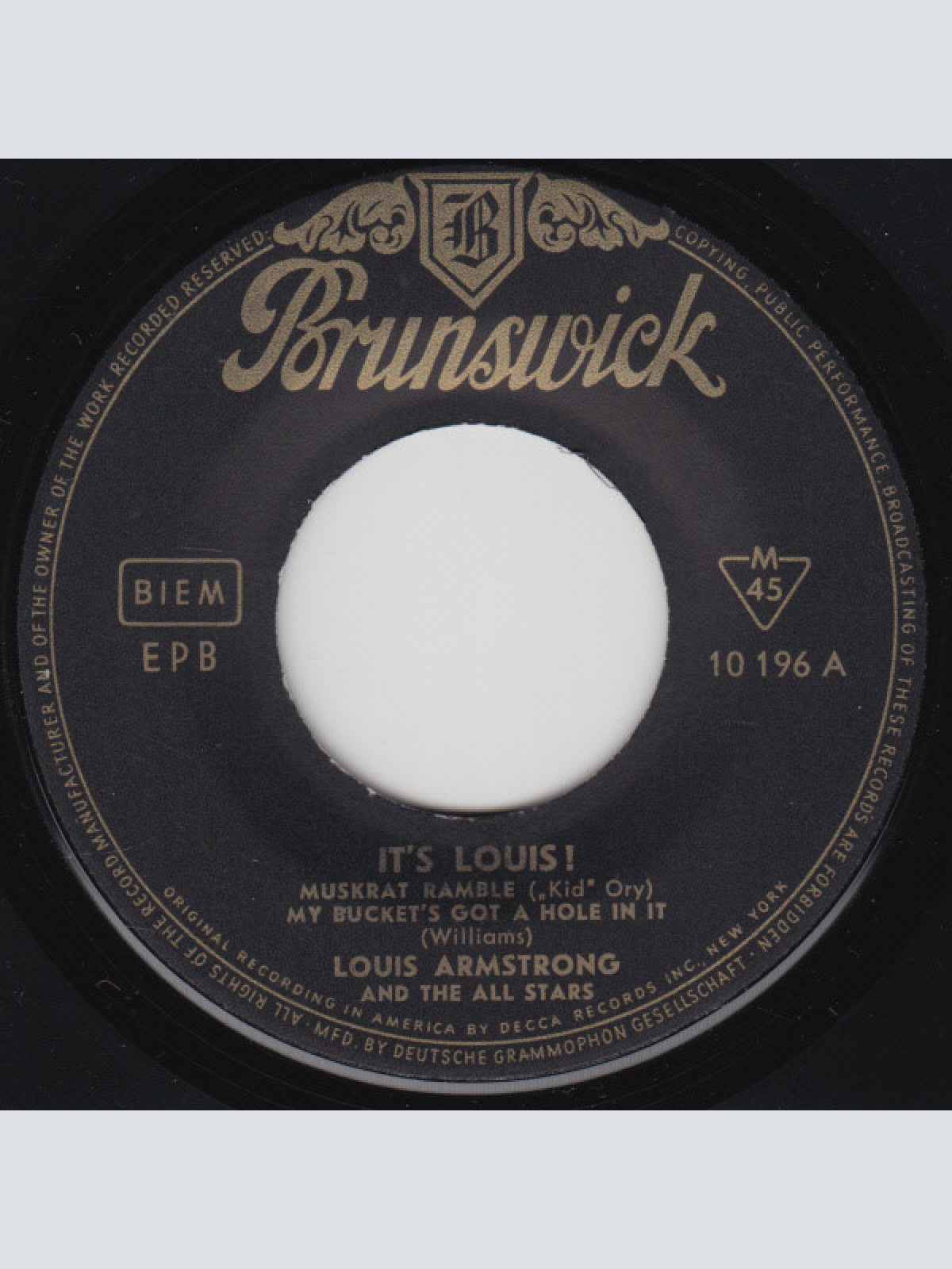 Vinyl / Louis Armstrong And The All Stars* - It's Louis !