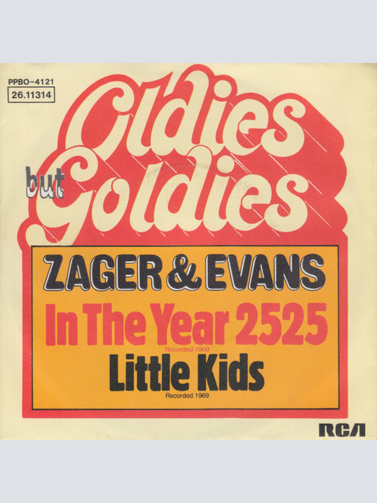Vinyl / Zager & Evans - In The Year 2525 / Little Kids