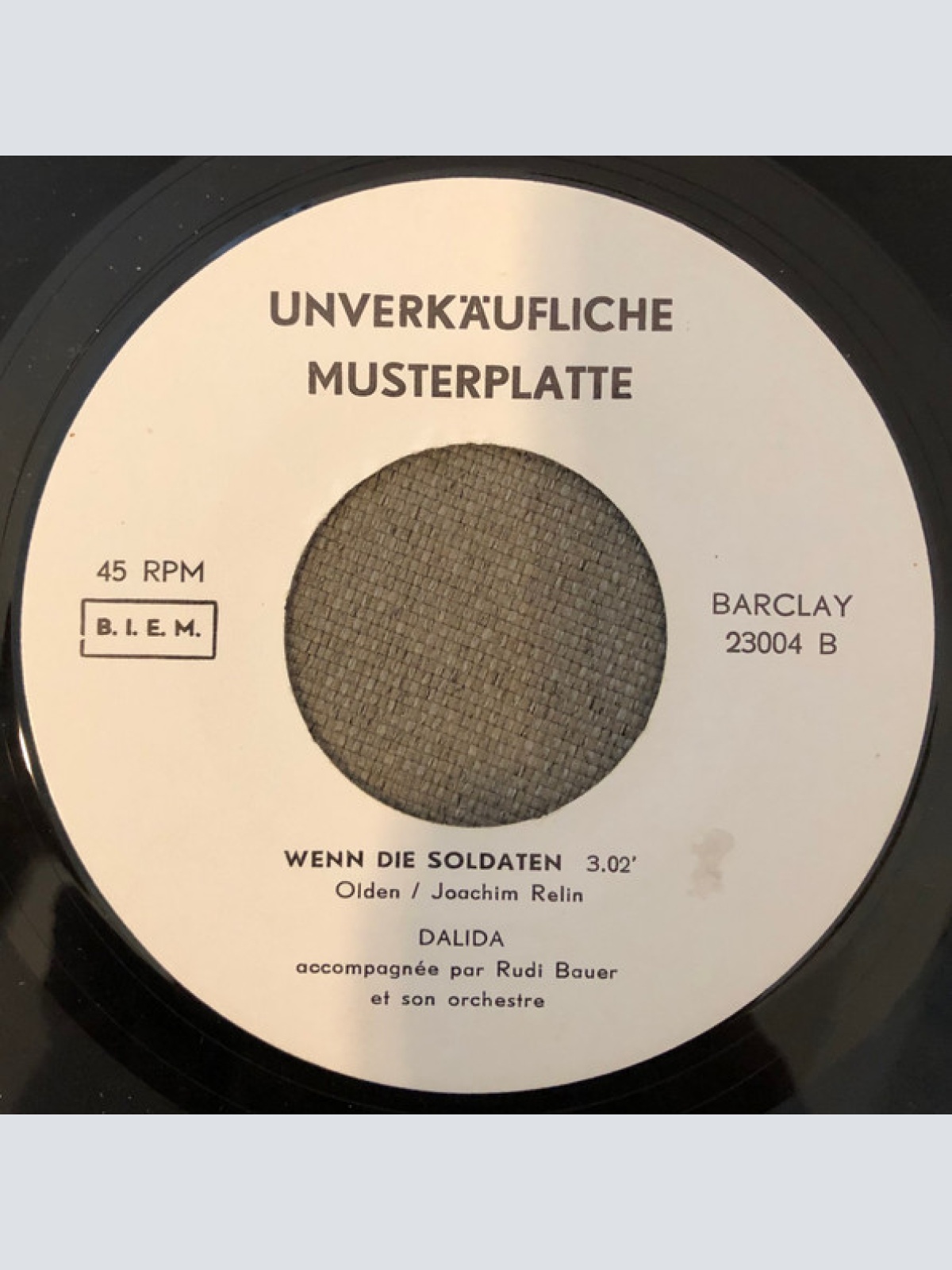 Vinyl / Dalida - Wenn Die Soldaten / Ich Werde Warten (In Ginocchio Da Te)