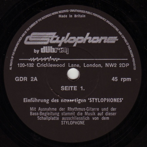 Vinyl / Unknown Artist - Einführung Des Neuartigen 'Stylophones'