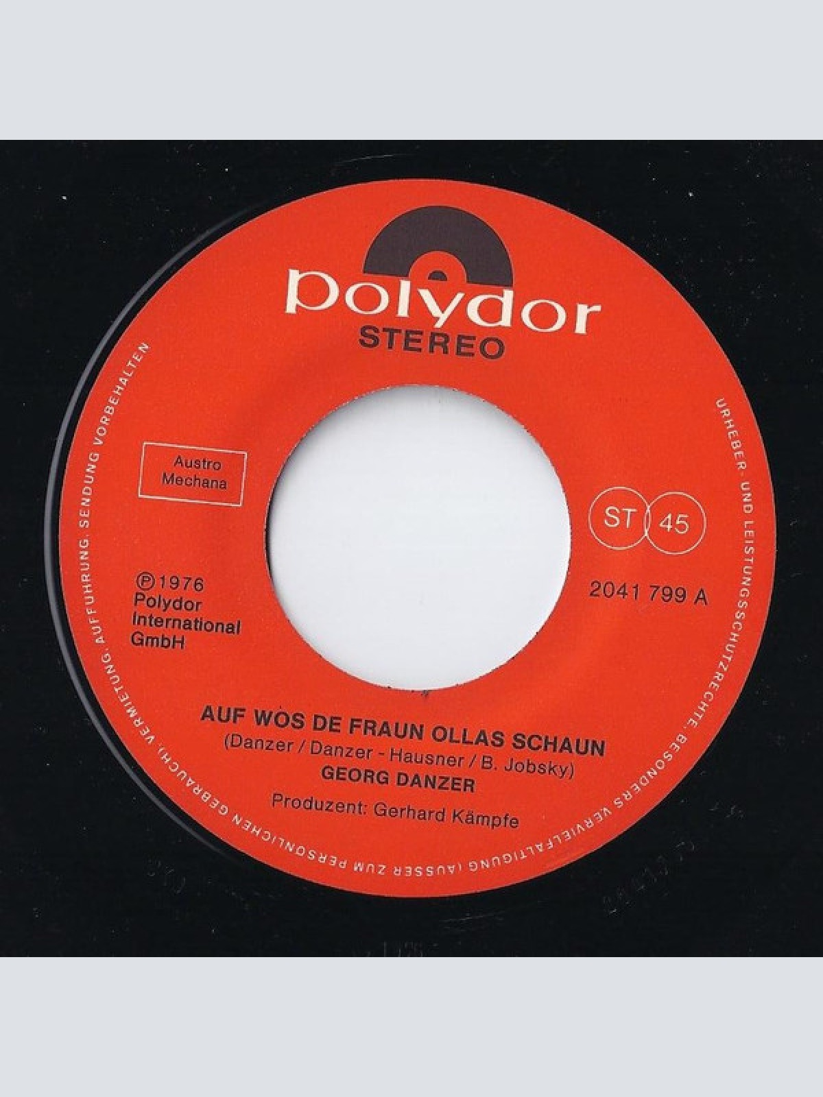Vinyl / Georg Danzer - Auf Wos De Fraun Ollas Schaun