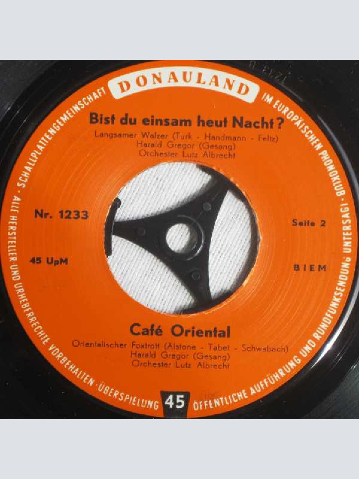 Vinyl / Trixie Kühn / Gisi Gert / Harald Gregor - Ich Komm Nie Mehr Los Von Dir / Ein Junger Kavalier / Bist Du Einsam Heut Nacht? / Café Oriental