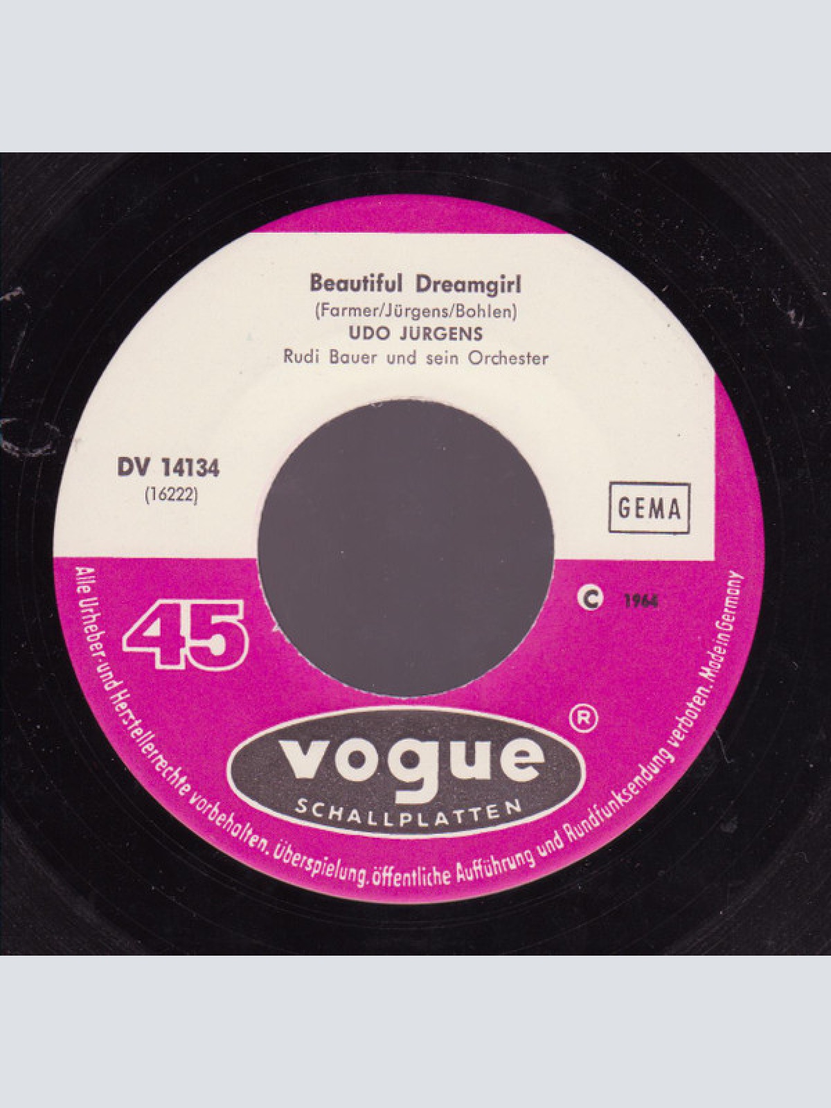 Vinyl / Udo Jürgens - Warum Nur, Warum / Beautiful Dreamgirl