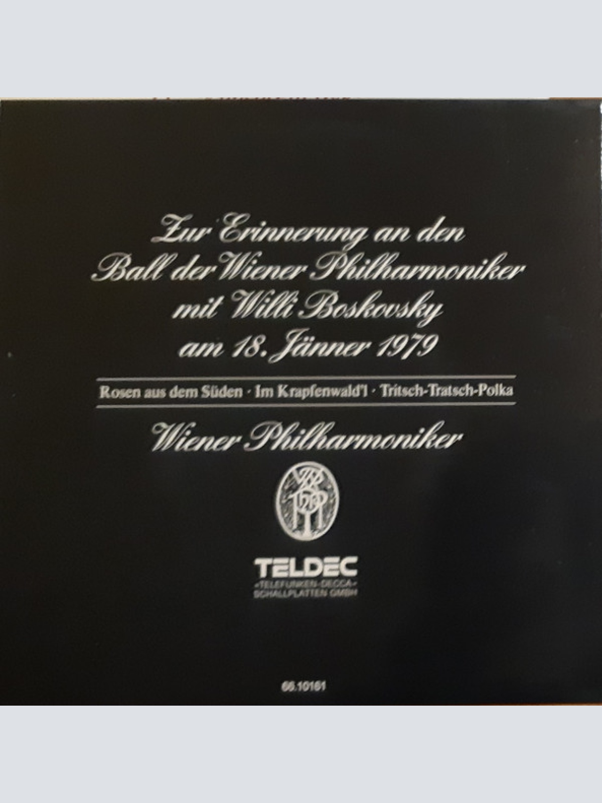 Vinyl / Wiener Philharmoniker - Rosen Aus Dem Süden / Im Krapfenwald'l / Tritsch-Tratsch-Polka