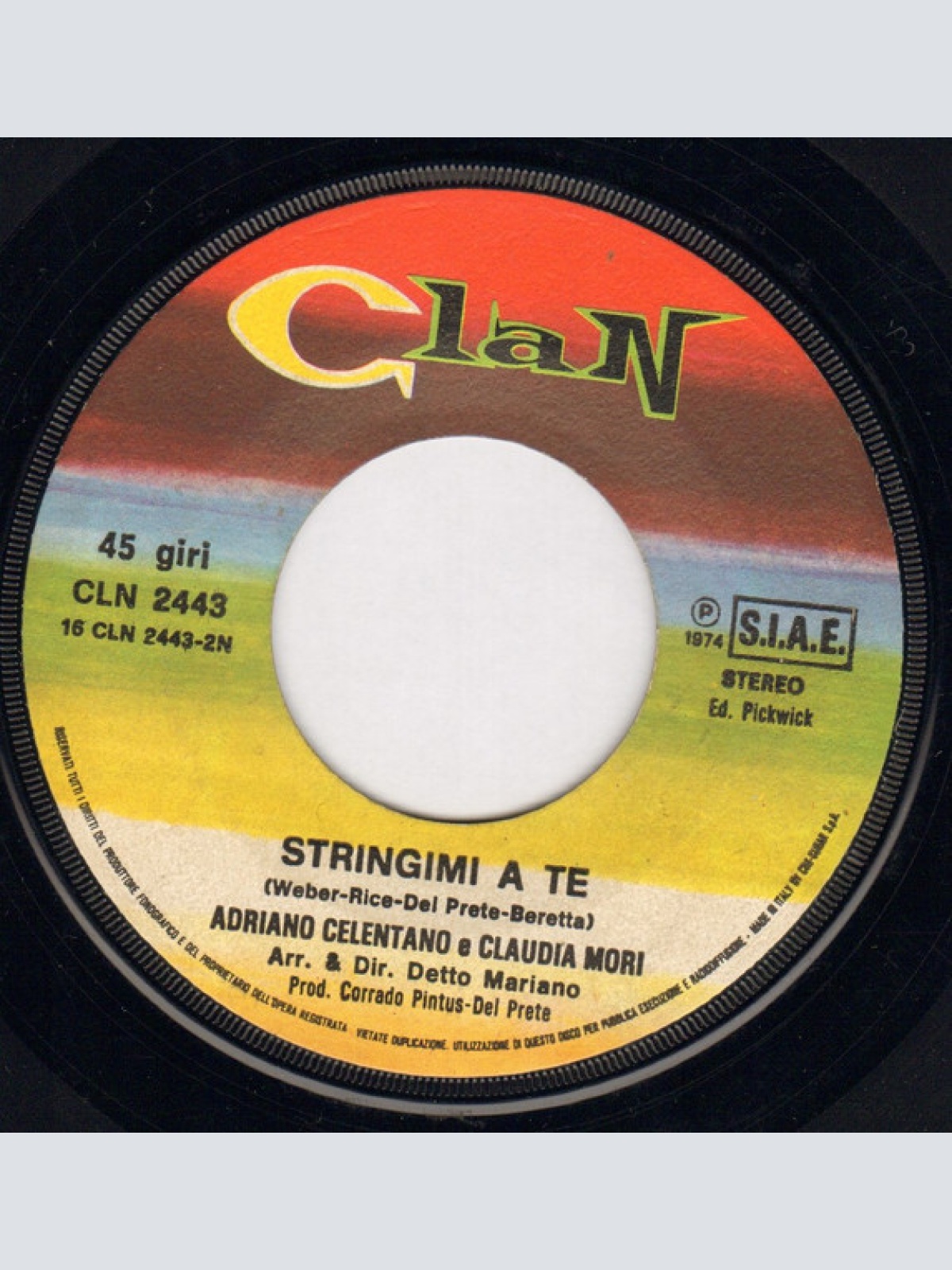 Vinyl / Adriano Celentano - Bellissima / Stringimi A Te