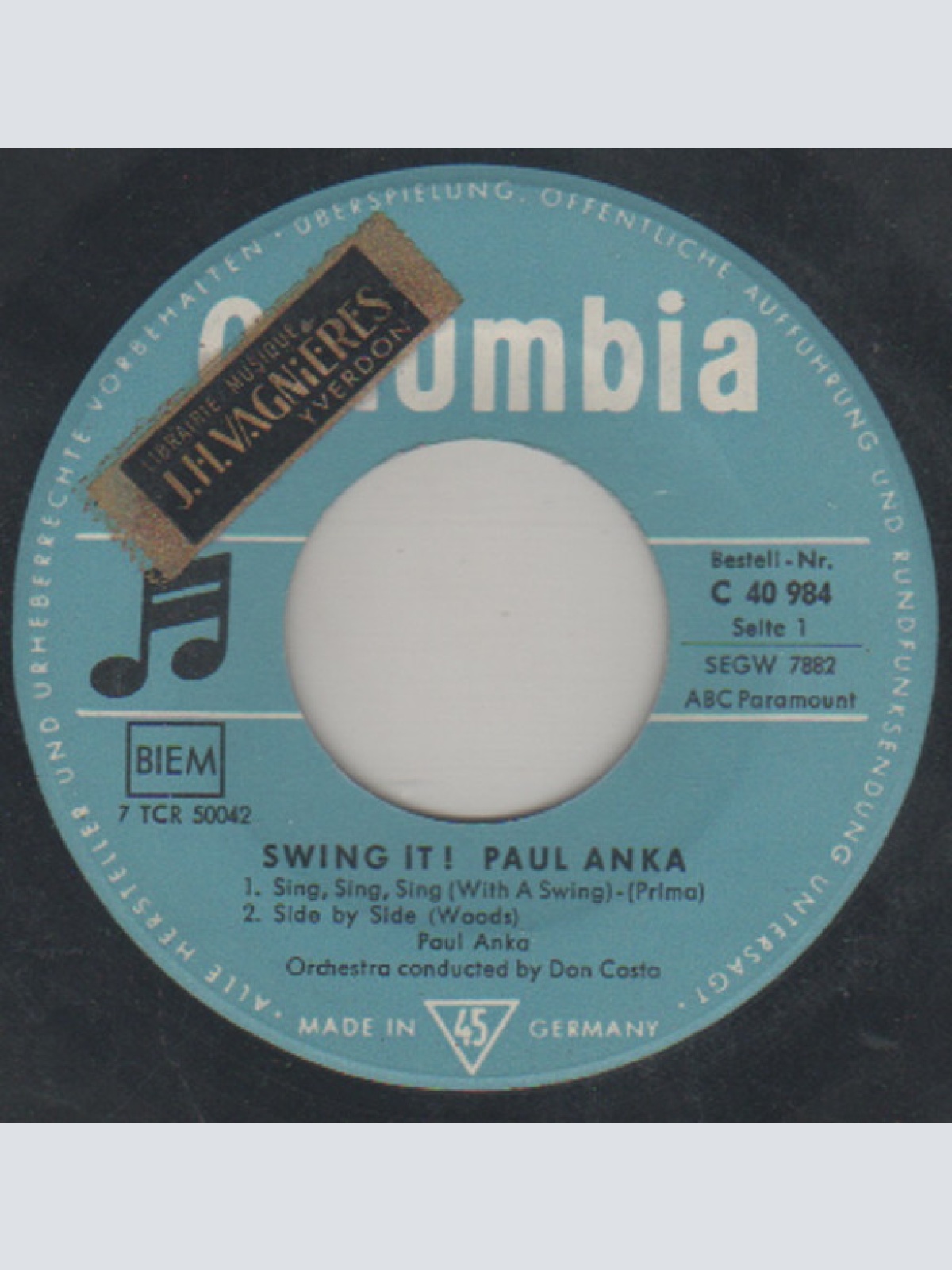 Vinyl / Anka* - Swing It