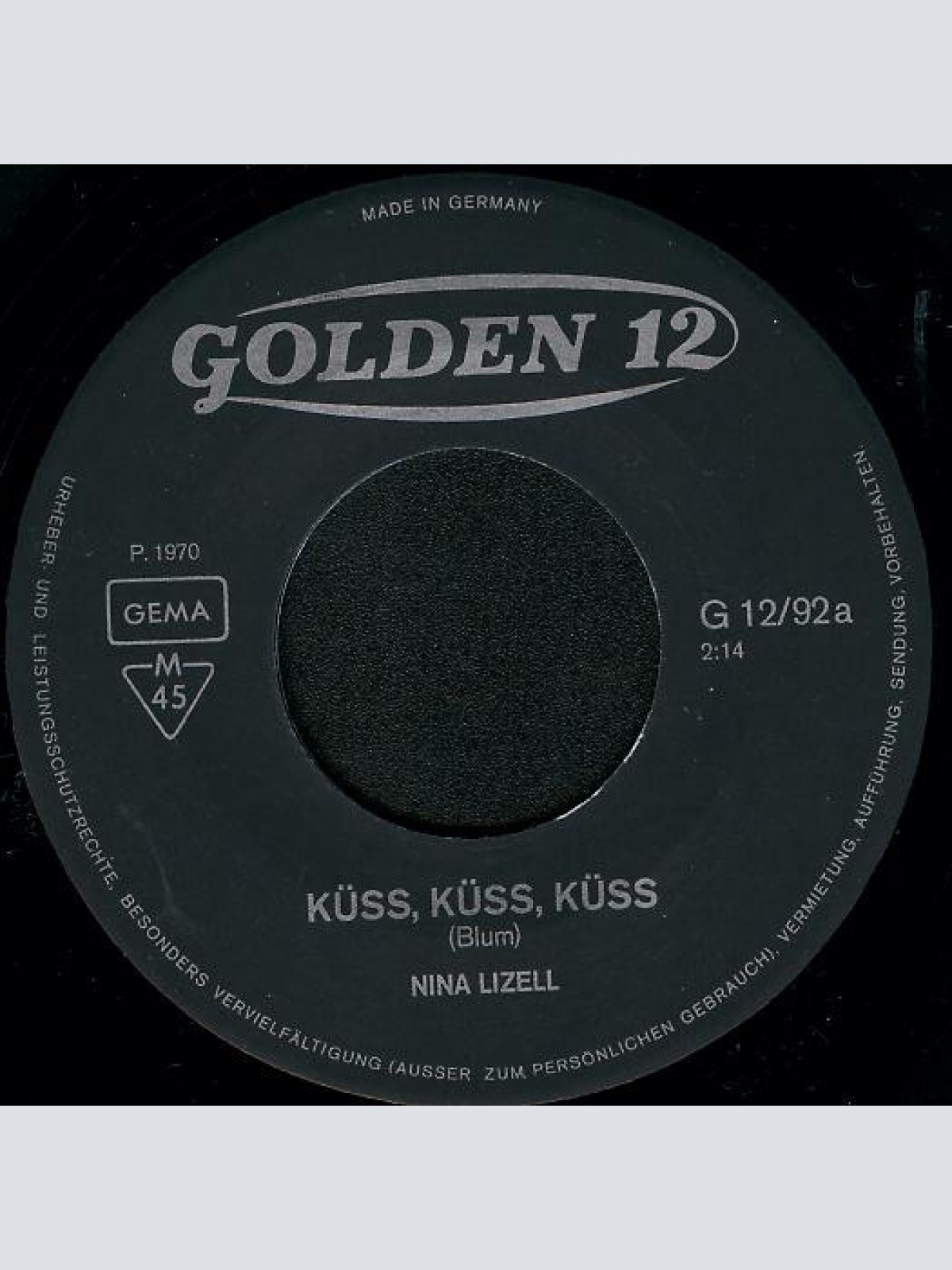 Vinyl / Nina Lizell - Küß, Küß, Küß