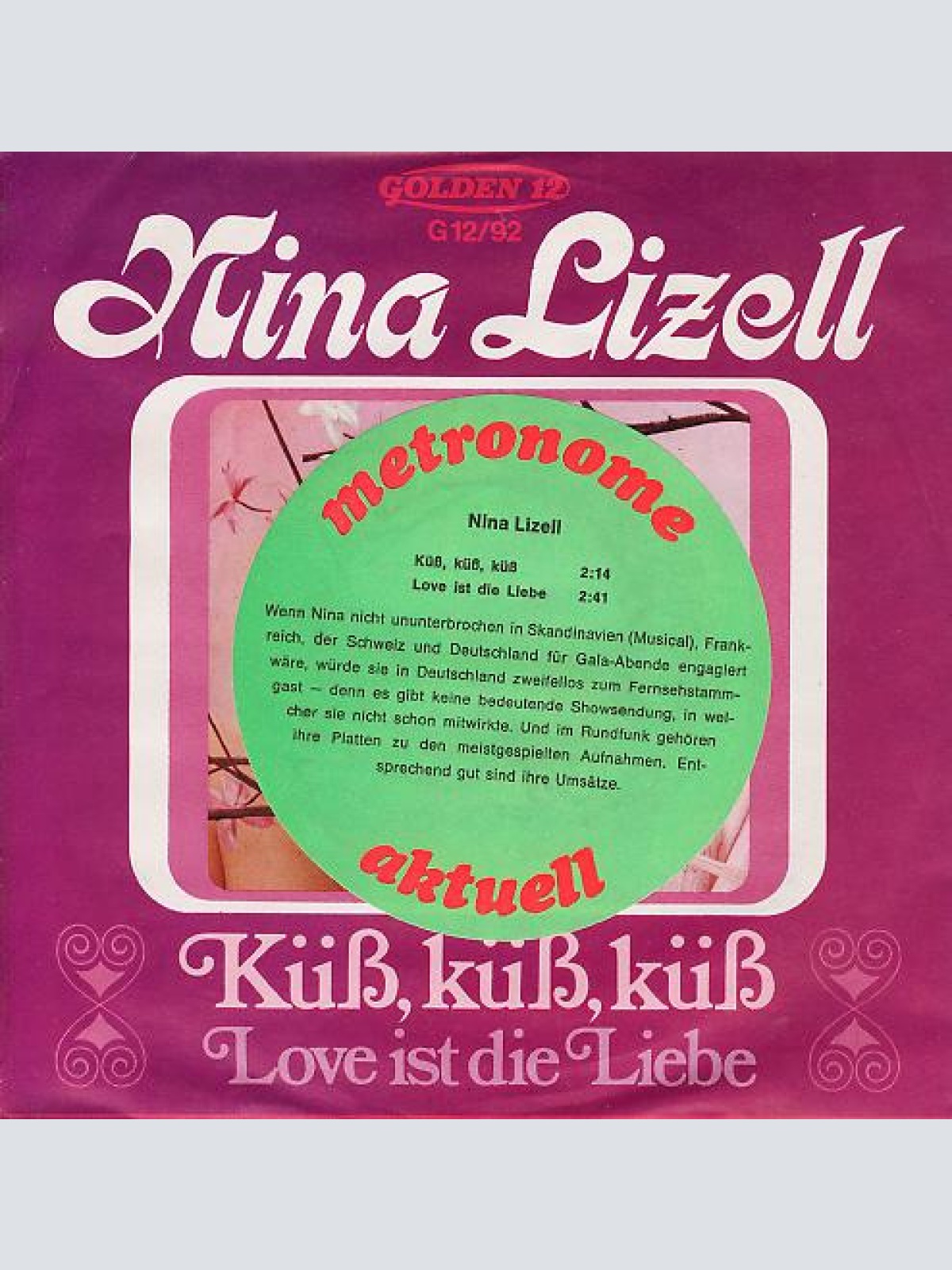 Vinyl / Nina Lizell - Küß, Küß, Küß