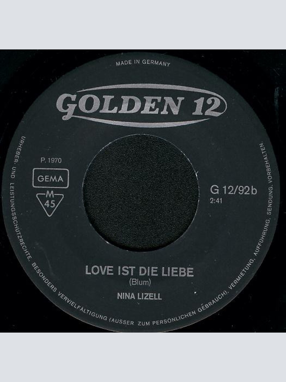 Vinyl / Nina Lizell - Küß, Küß, Küß