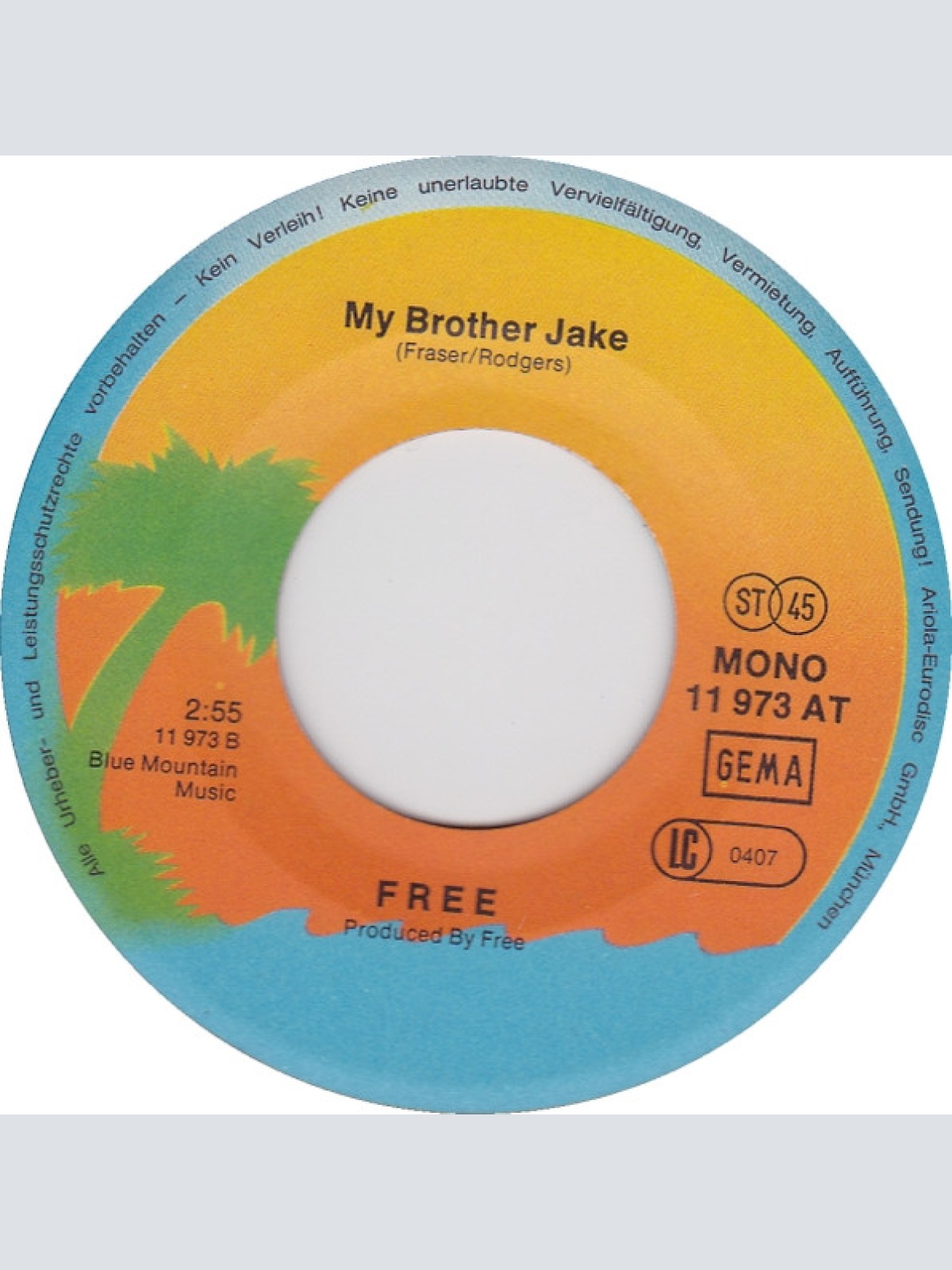 Vinyl / Free - All Right Now