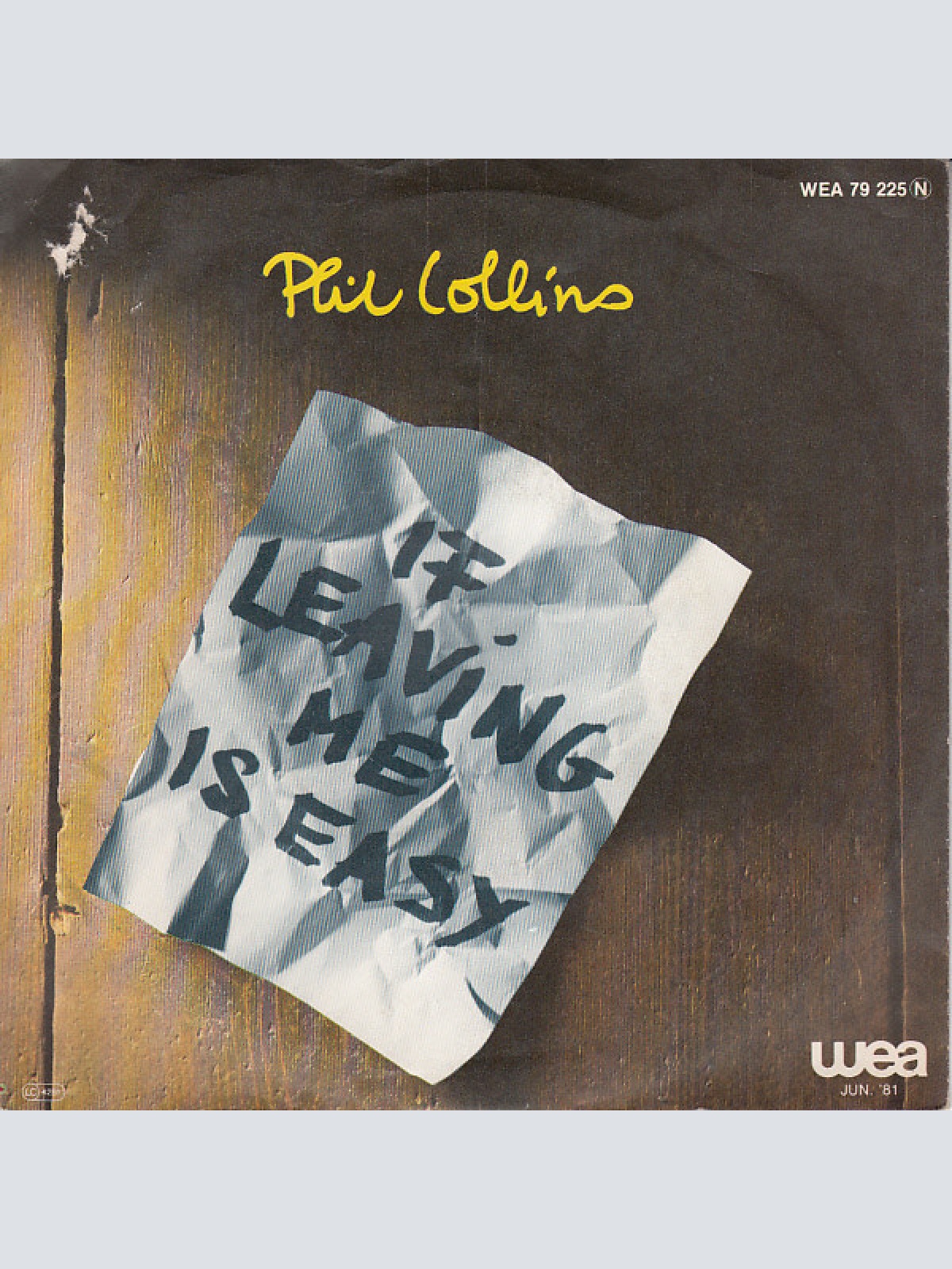 Vinyl / Phil Collins - If Leaving Me Is Easy