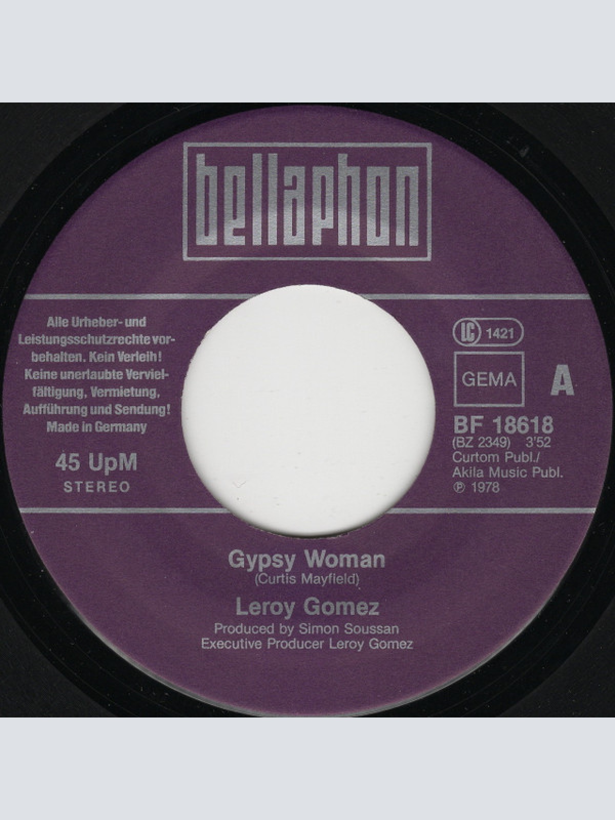 Vinyl / Leroy Gomez - Gypsy Woman