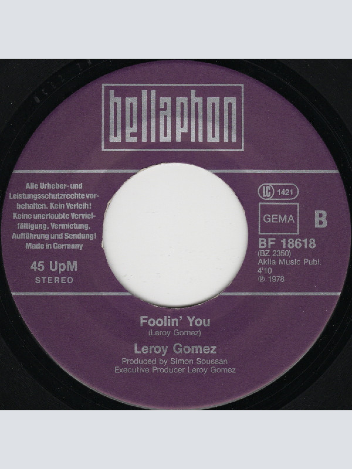 Vinyl / Leroy Gomez - Gypsy Woman