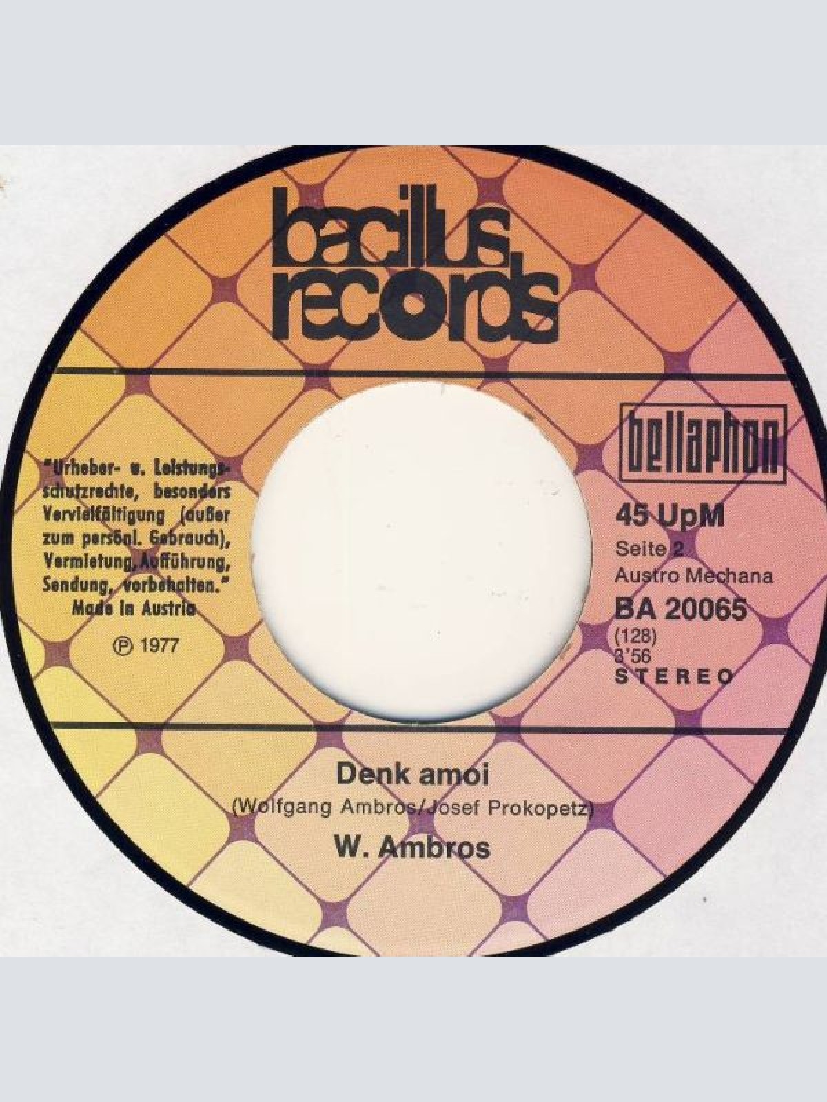 Vinyl / W. Ambros* - Die Blume Aus Dem Gemeindebau