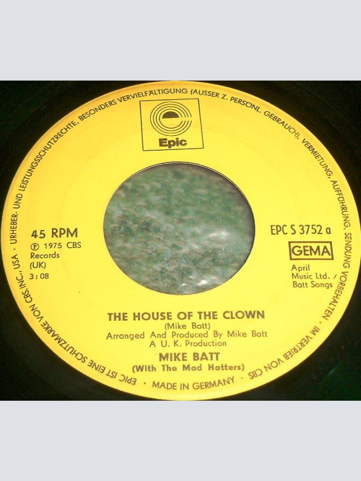 Vinyl / Mike Batt With The Mad Hatters (7) - The House Of The Clown / Hang On Sloopy