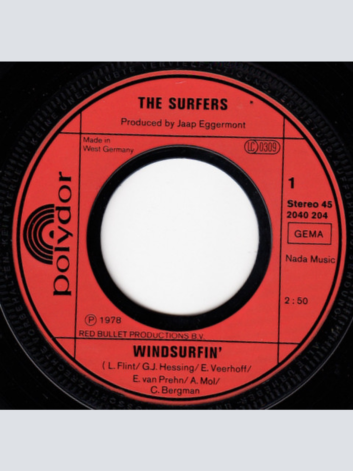 Vinyl / The Surfers - Windsurfin'
