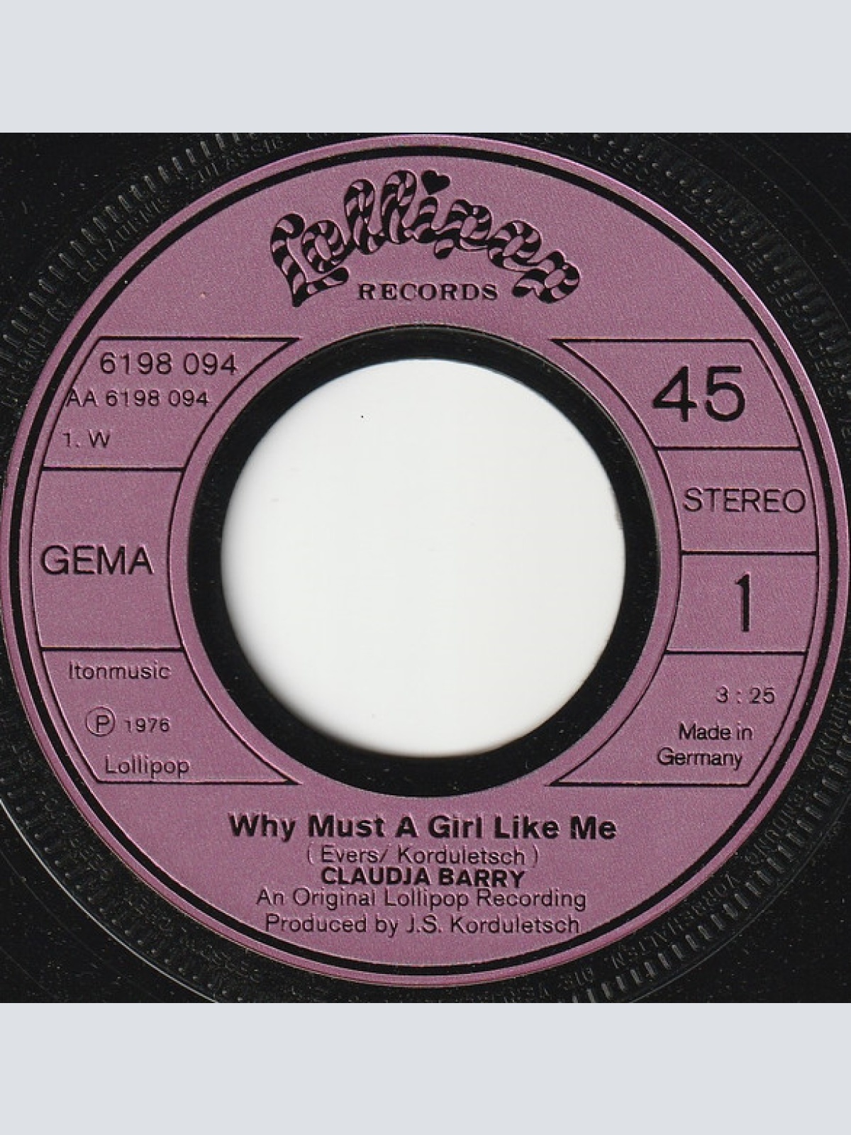 Vinyl / Claudja Barry - Why Must A Girl Like Me