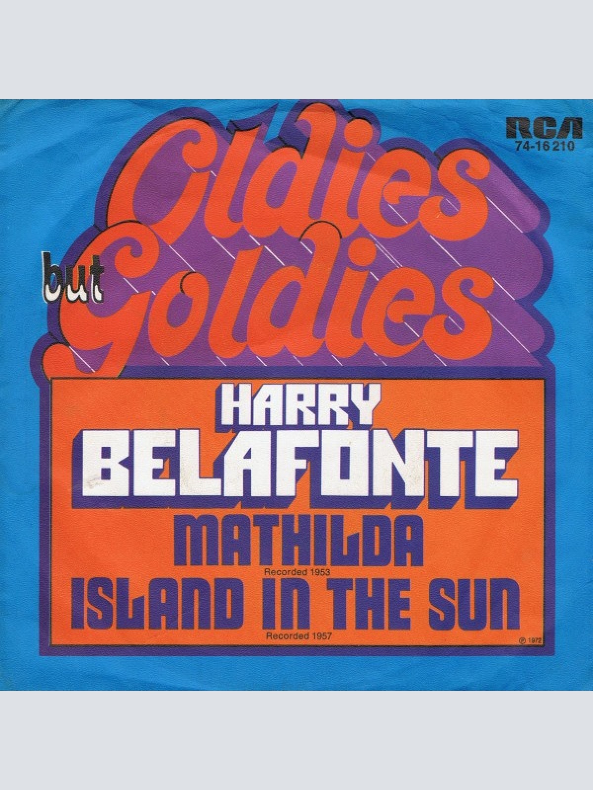 Vinyl / Harry Belafonte - Matilda / Island In The Sun