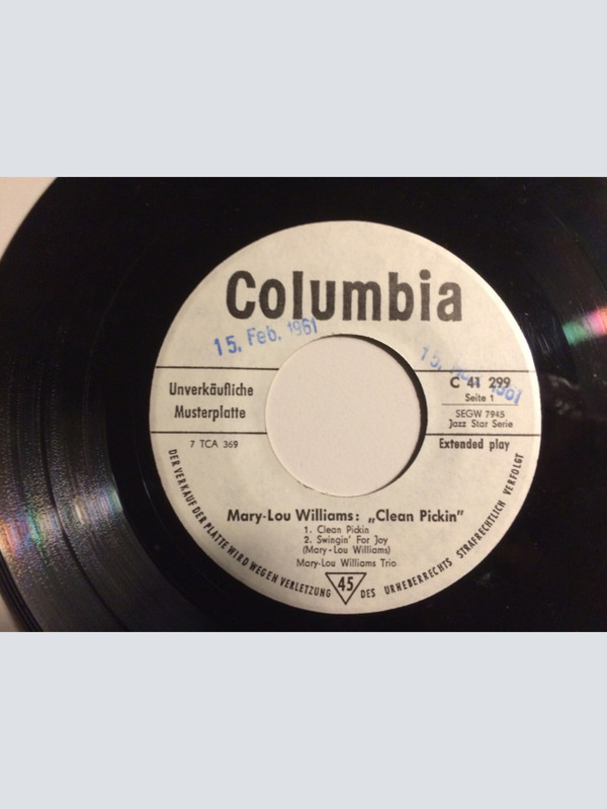 Vinyl / Mary Lou Williams - Clean-Pickin