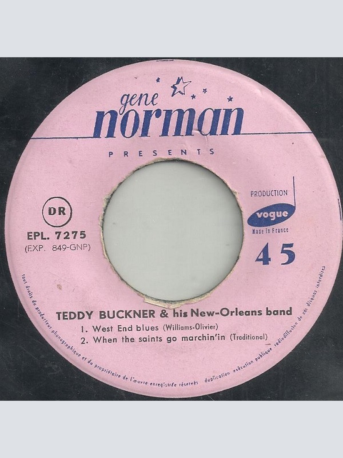 Vinyl / Teddy Buckner And His New-Orleans Band* - Martinique