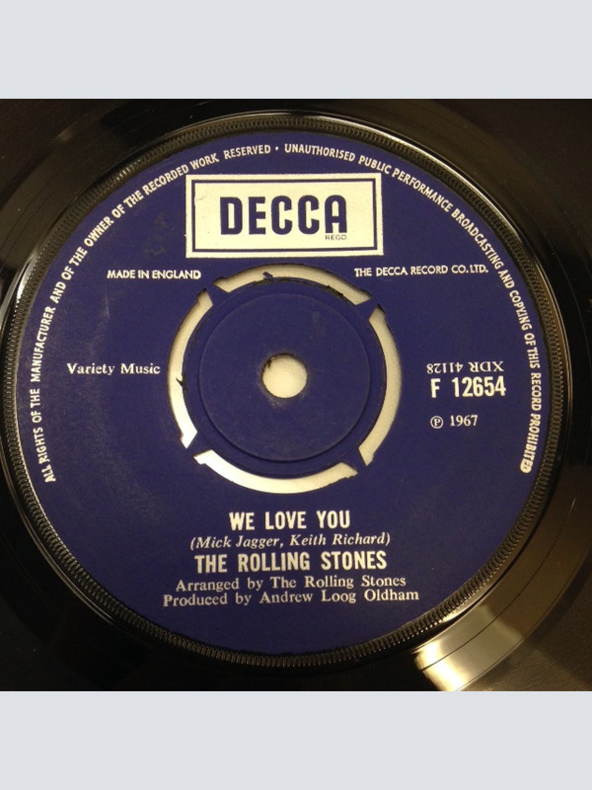 Vinyl / The Rolling Stones - We Love You / Dandelion