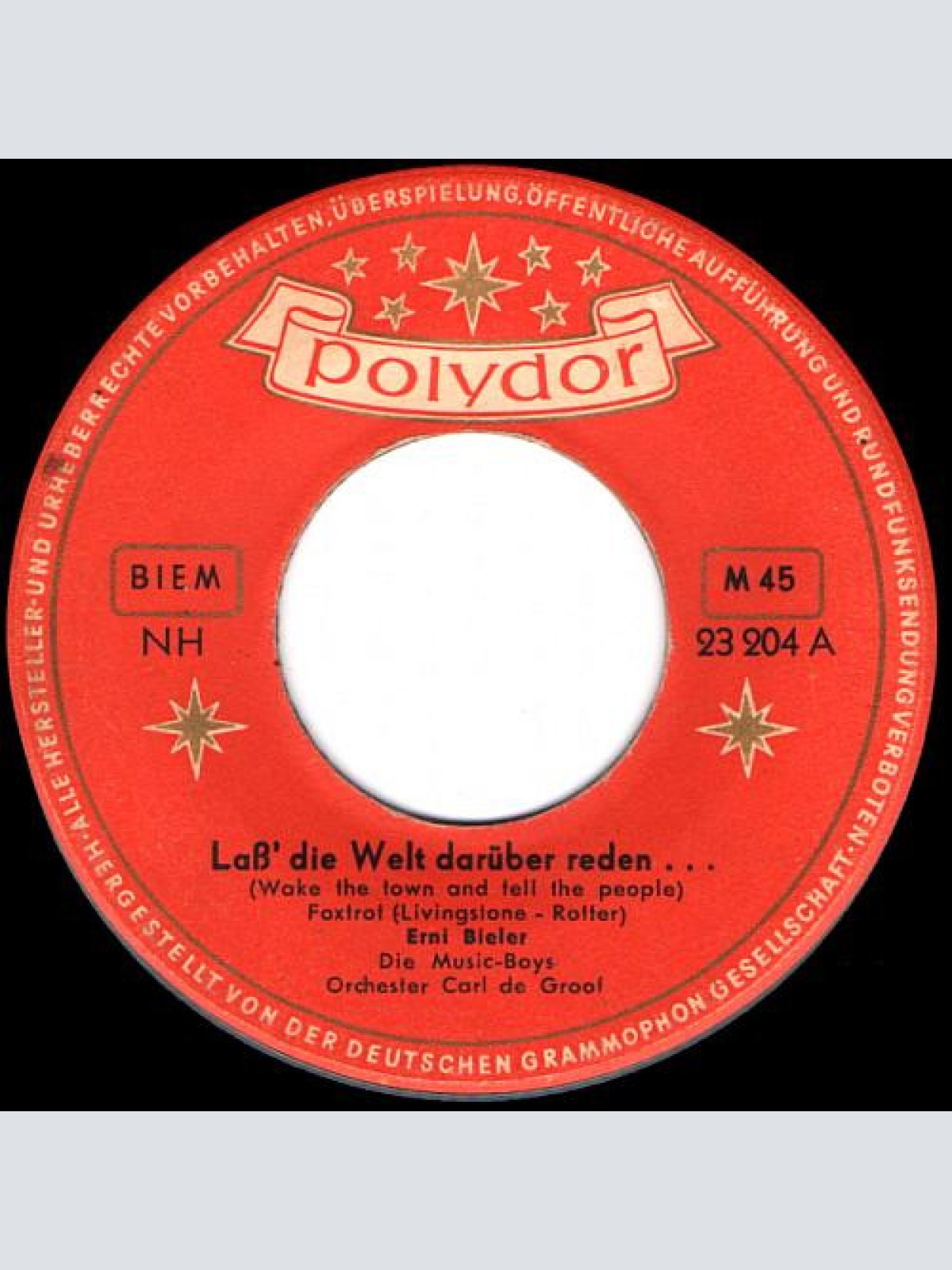 Vinyl / Erni Bieler - Laß' Die Welt Darüber Reden... / Die Wäscherinnen Von Portugal