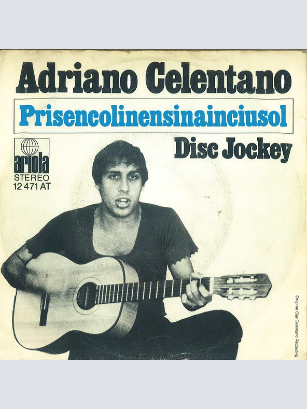 Vinyl / Adriano Celentano - Prisencolinensinainciusol / Disc Jockey