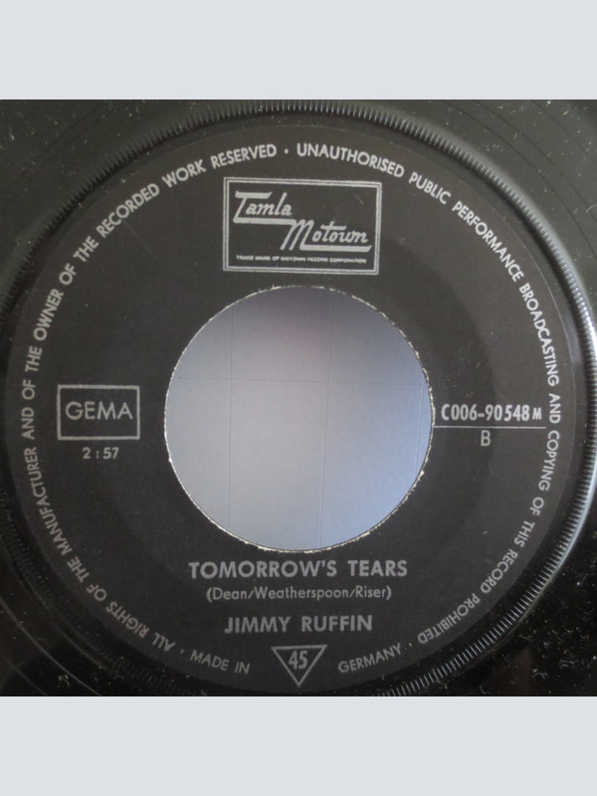 Vinyl / Jimmy Ruffin - I've Passed This Way Before / Tomorrow's Tears