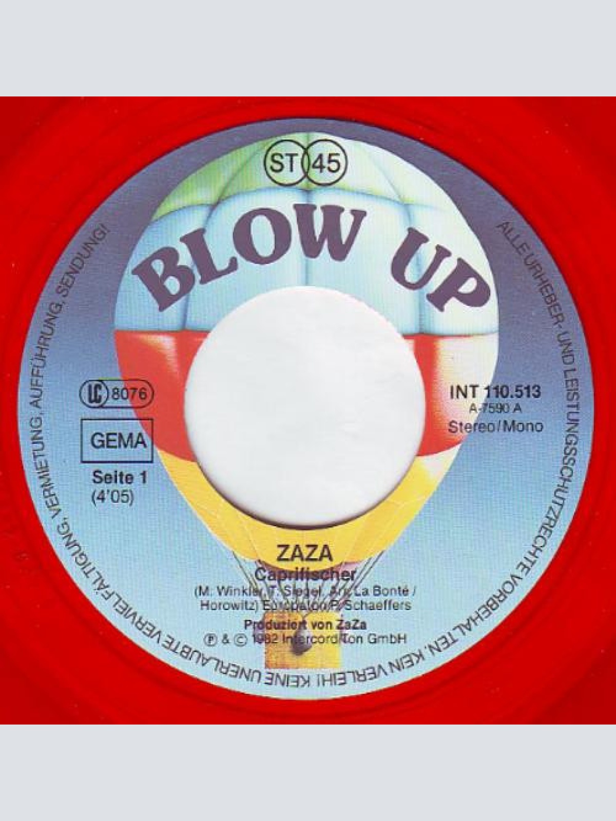Vinyl / ZaZa* - Caprifischer