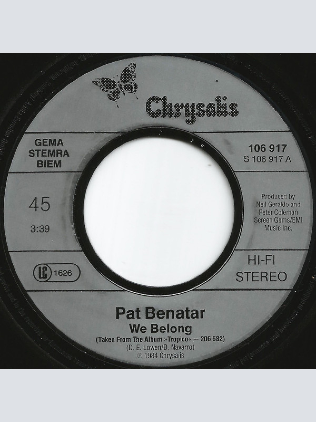 Vinyl / Pat Benatar - We Belong