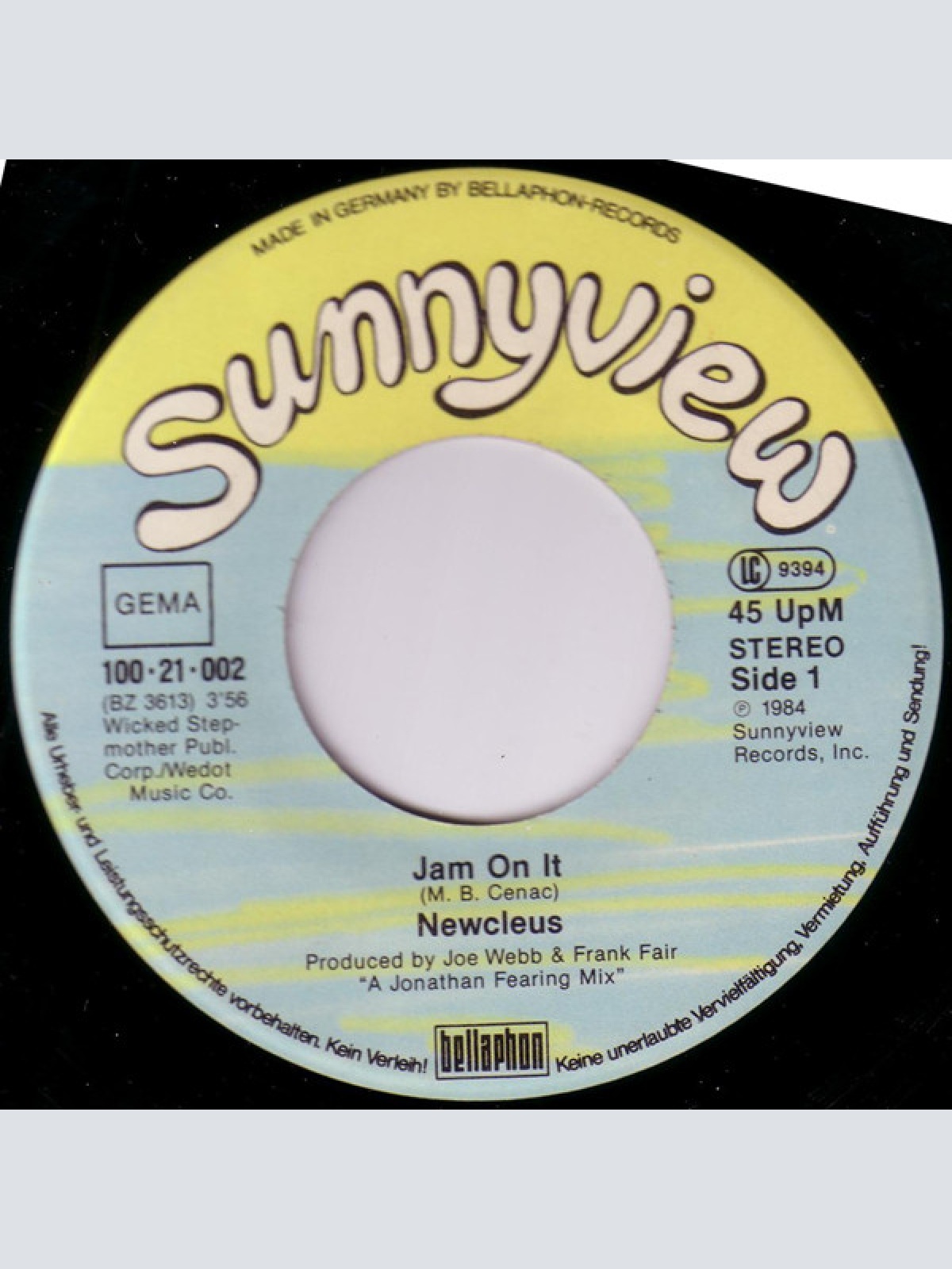 Vinyl / Newcleus - Jam On It